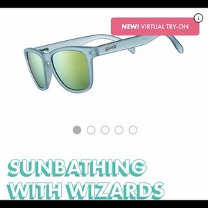 Goodr sunglasses sunbathing with wizards